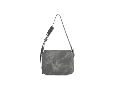 CHARLES & KEITH Boxy Front Flap Shoulder Bag "DarkGrey"