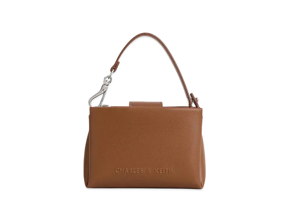 CHARLES & KEITH Bothy Top Handle Pouch "Brown"
