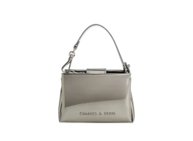 CHARLES & KEITH Bothy Top Handle Pouch "Pewter"