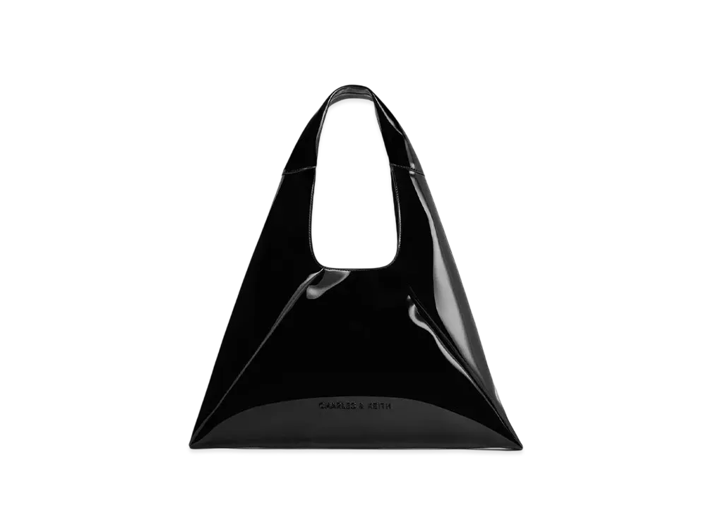 CHARLES & KEITH Bothy Slouchy Hobo Bag "JetBlack"