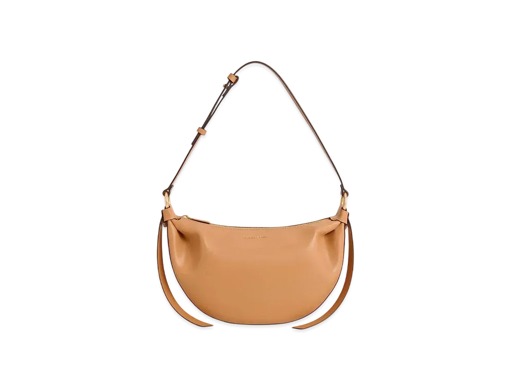 CHARLES & KEITH Kaia Curved Shoulder Bag "Toffee"