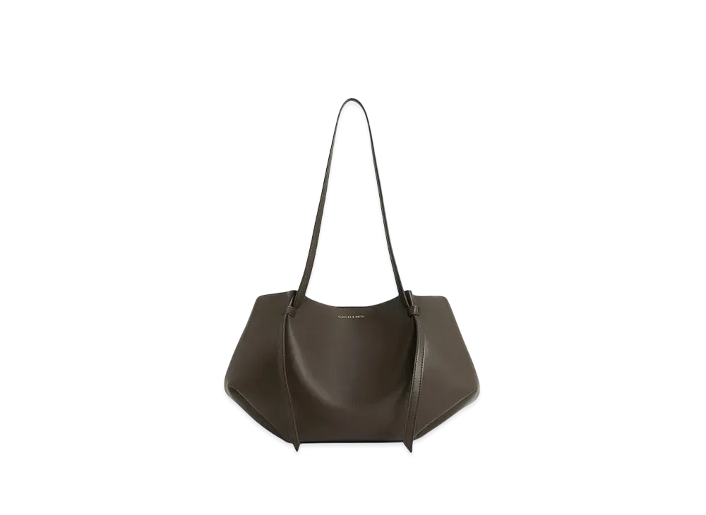 CHARLES & KEITH Carla Tote Bag "DarkMoss"