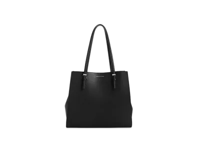 CHARLES & KEITH Classic Double Handle Tote Bag "Noir"
