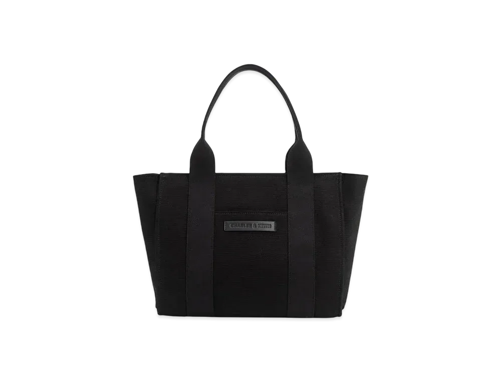 CHARLES & KEITH Large K Strap Tote Bag "Noir"