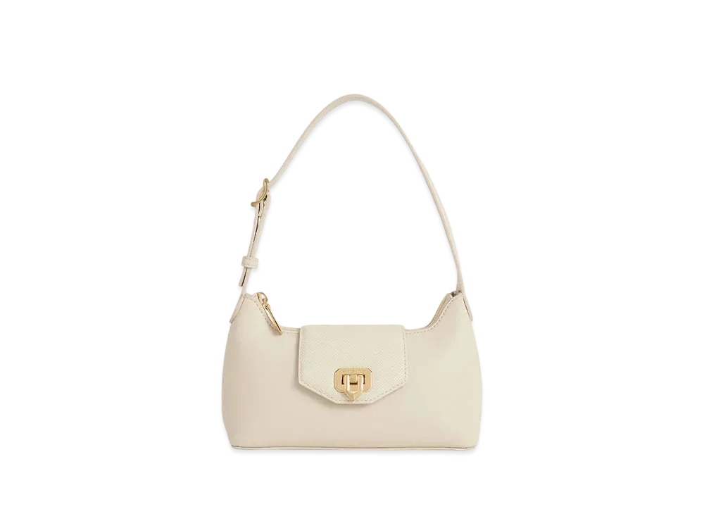 CHARLES & KEITH Arwen Belt Shoulder Bag "Beige"