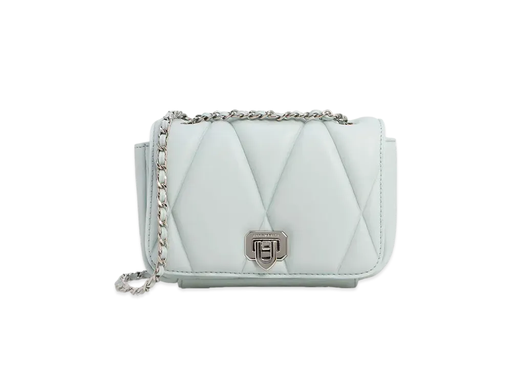 CHARLES & KEITH Arwen Quilted Shoulder Bag "SageGreen"