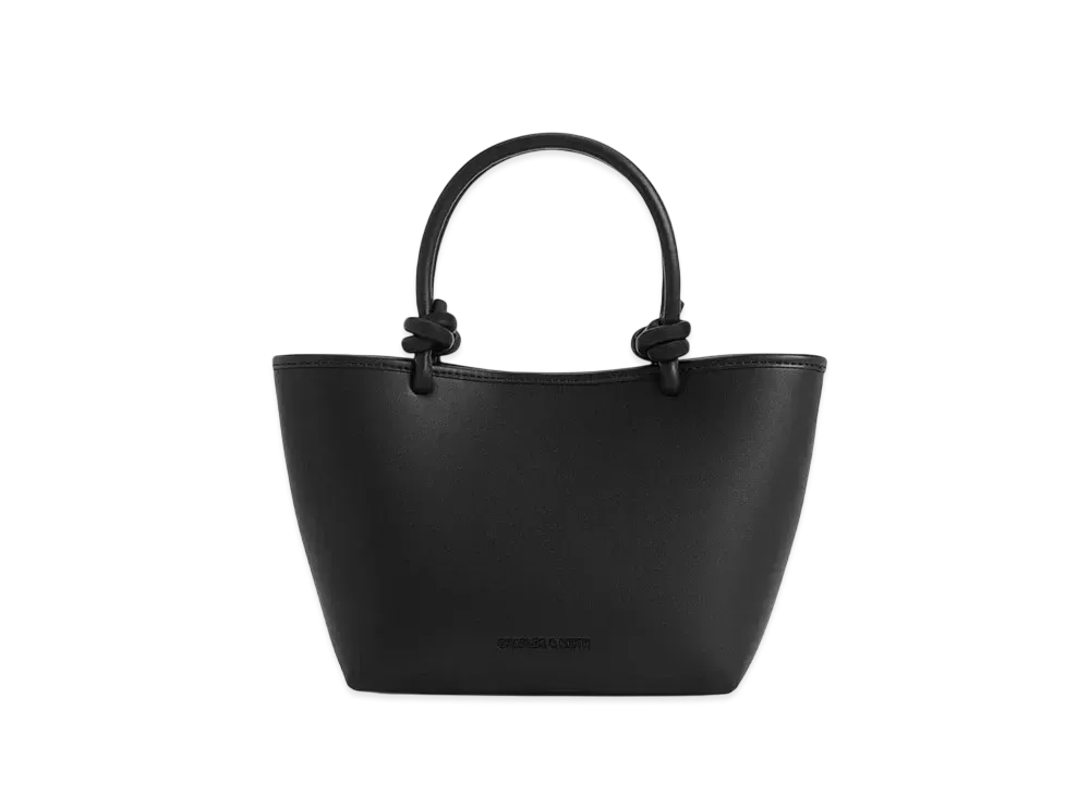 CHARLES & KEITH Sabine Knot-Handle Tote Bag "Black"