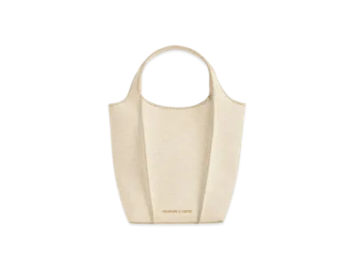 CHARLES & KEITH Arlis Linen Tote Bag "Beige"