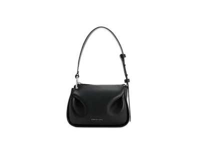 CHARLES & KEITH Lumen Padded Crossbody Bag "Noir"