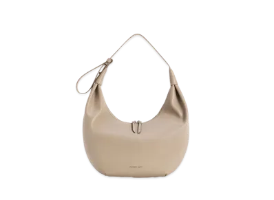 CHARLES & KEITH Odera Curved Hobo Bag "Taupe"