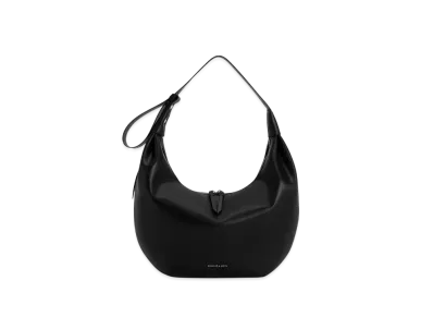 CHARLES & KEITH Odera Curved Hobo Bag "Noir"