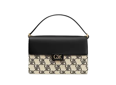CHARLES & KEITH L'INITIAL Leather Shoulder Bag "Black"
