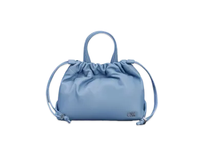 CHARLES & KEITH L'INITIAL Glimpse Leather Top Handle Bag "LightBlue"