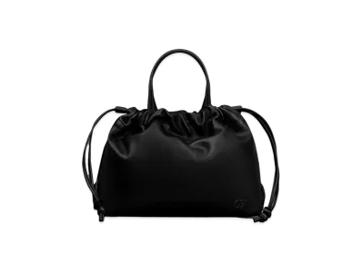 CHARLES & KEITH L'INITIAL Glimpse Leather Top Handle Bag "Black"