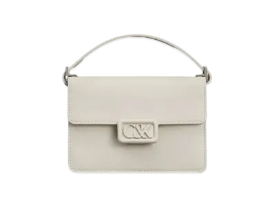 CHARLES & KEITH L'INITIAL Leather Boxy Bag "White"
