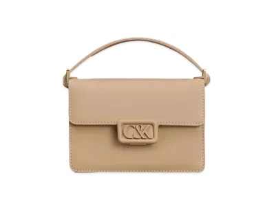 CHARLES & KEITH L'INITIAL Leather Boxy Bag "Nude"
