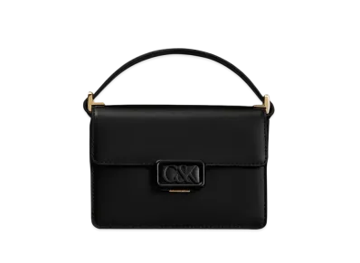 CHARLES & KEITH L'INITIAL Leather Boxy Bag "Black"