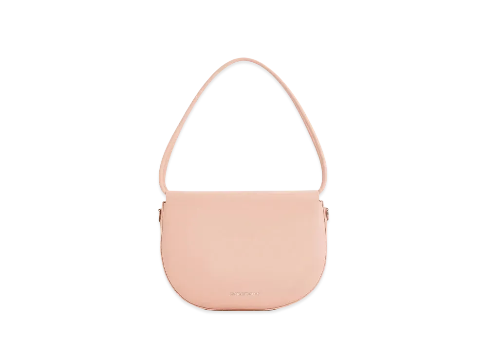 CHARLES & KEITH Elora Curved Top Handle Bag "Pink"