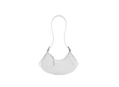 CHARLES & KEITH Petra Curved Shoulder Bag "White"