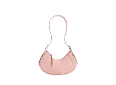 CHARLES & KEITH Petra Curved Shoulder Bag "Pink"