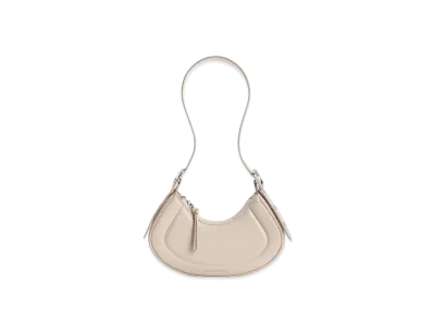 CHARLES & KEITH Petra Curved Shoulder Bag "Oat"