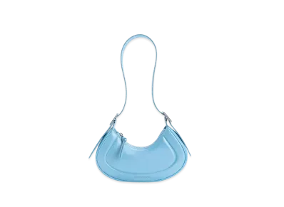CHARLES & KEITH Petra Curved Shoulder Bag "Blue"