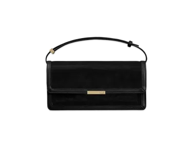 CHARLES & KEITH Linear Mesh And Leather Monogram Shoulder Bag "Black"