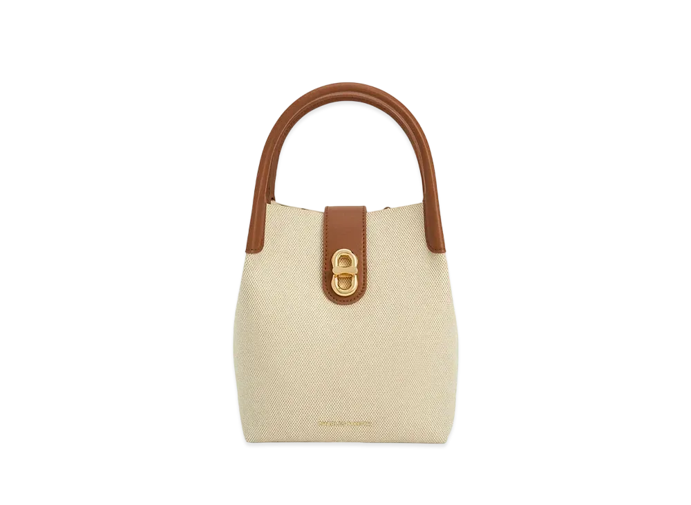 CHARLES & KEITH Obriel Bucket Bag "Tan"