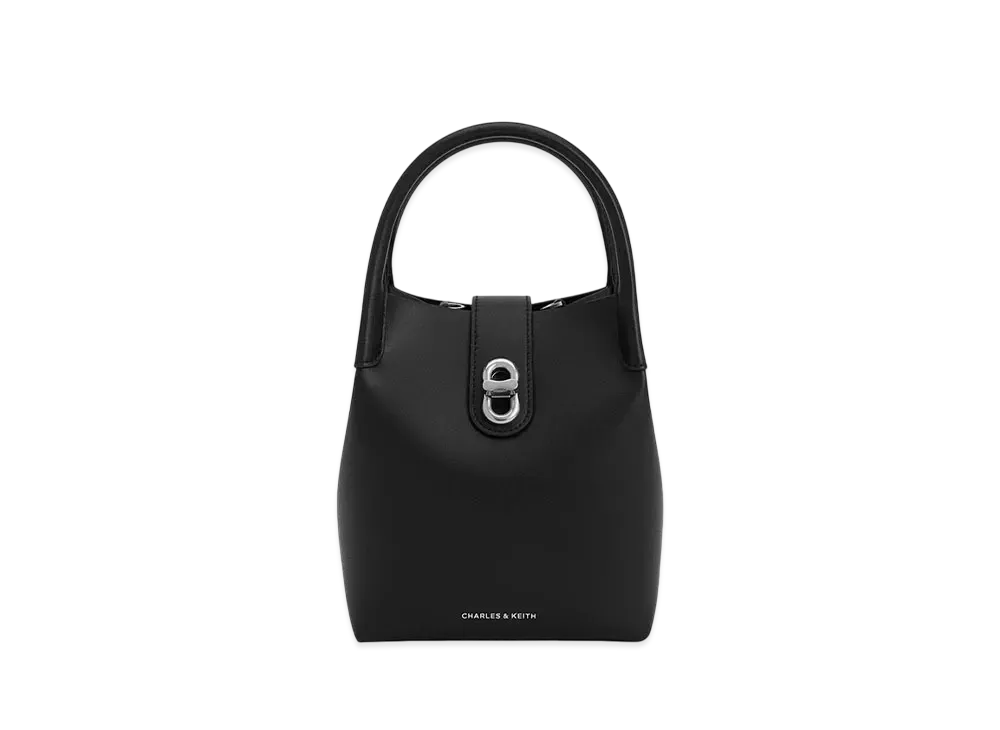 CHARLES & KEITH Obriel Bucket Bag "Noir"