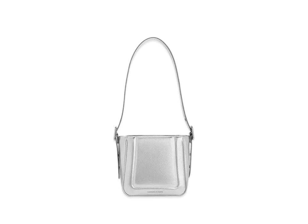 CHARLES & KEITH Petra Boxy Bucket Bag "Silver"
