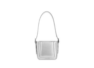 CHARLES & KEITH Petra Boxy Bucket Bag "Silver"