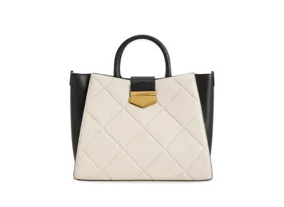 CHARLES & KEITH Vertigo Quilt Tote Bag "Multi"