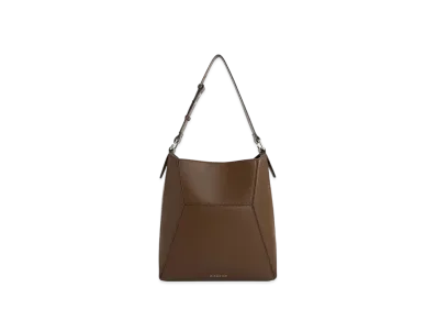 CHARLES & KEITH Nasrin Geometric Tote Bag "DarkBrown"