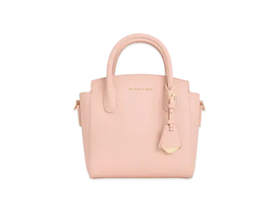 CHARLES & KEITH Double Handle Trapeze Tote Bag "Pink"