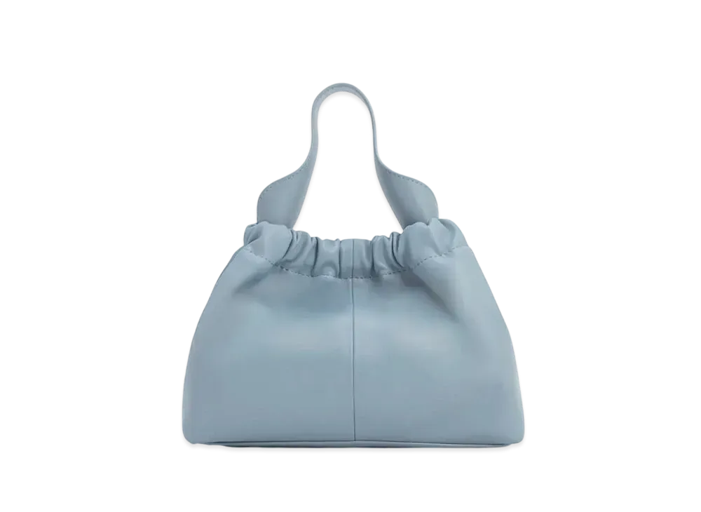 CHARLES & KEITH Allie Ruched Slouchy Bag "SlateBlue"