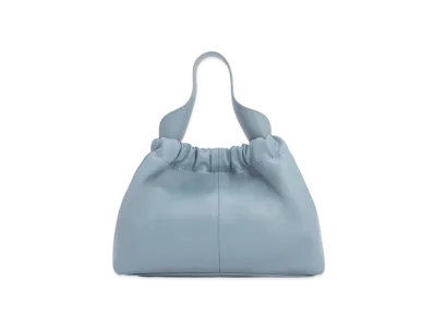 CHARLES & KEITH Allie Ruched Slouchy Bag "SlateBlue"