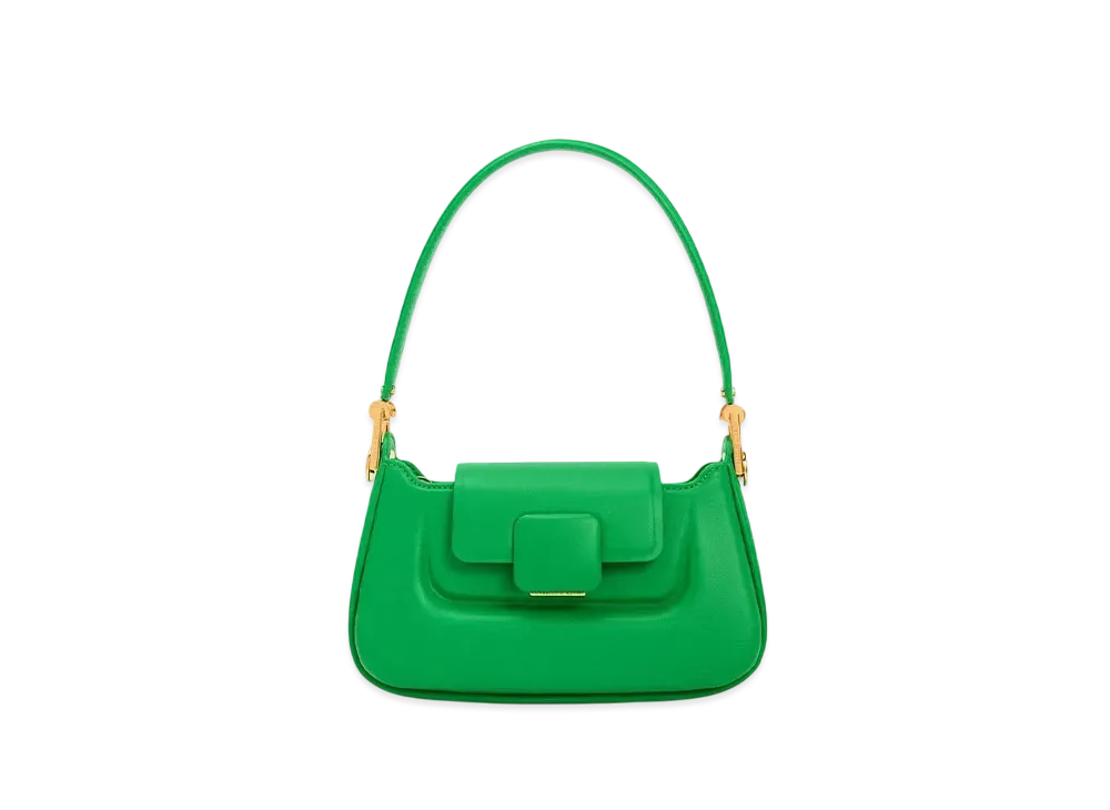 CHARLES & KEITH Core Push-Lock Top-Handle Bag "Green"