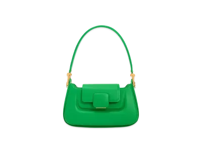CHARLES & KEITH Core Push-Lock Top-Handle Bag "Green"