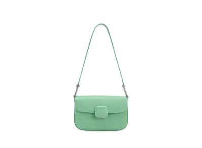 CHARLES & KEITH Core Square Push Lock Shoulder Bag "Green"