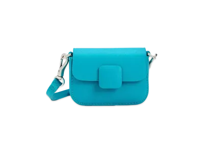 CHARLES & KEITH Mini Core Square Push Lock Bag "Blue"