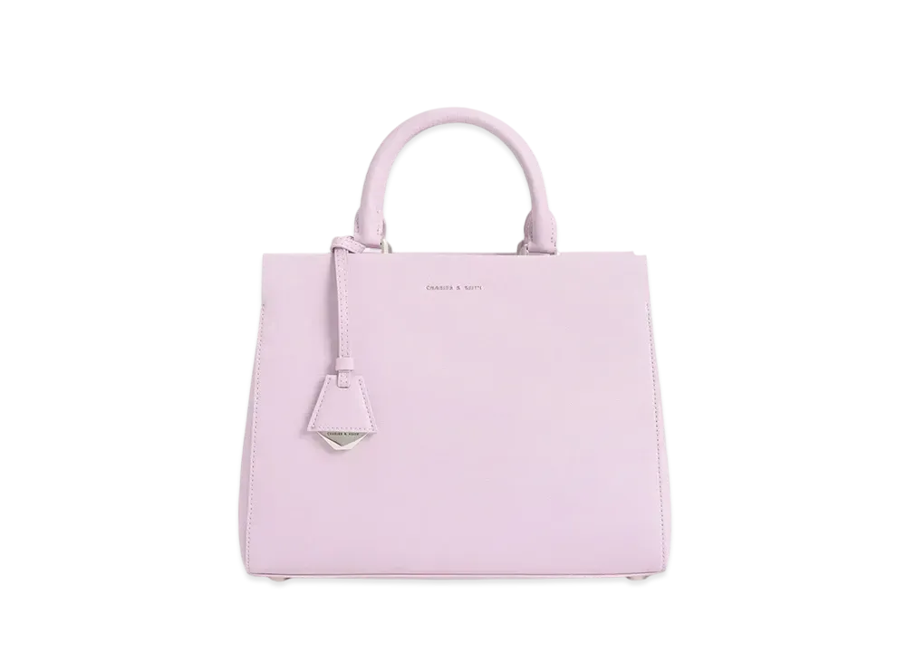CHARLES & KEITH Classic Structure Handbag "Lilac"