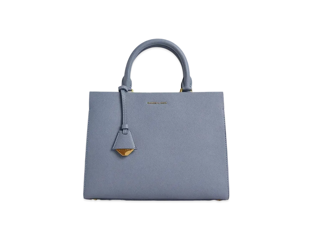 CHARLES & KEITH Classic Structure Handbag "DenimBlue"