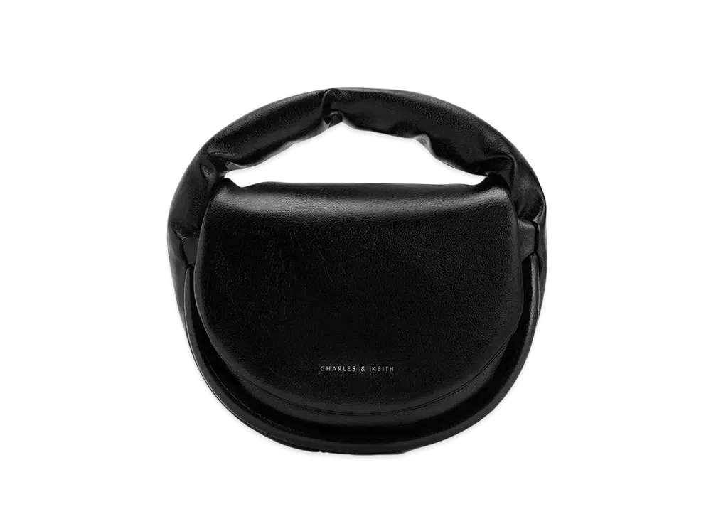 CHARLES & KEITH Yama Pad Handle Bag "Noir"
