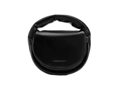 CHARLES & KEITH Yama Pad Handle Bag "Noir"