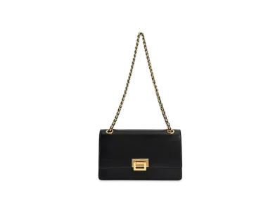 CHARLES & KEITH Chain Handle Shoulder Bag "Black"