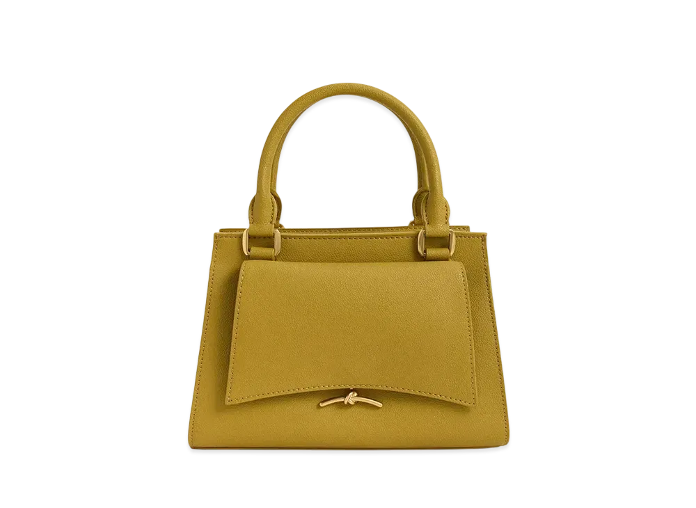 CHARLES & KEITH Huxley Trapeze Tote Bag "Mustard"