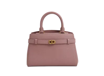 CHARLES & KEITH Obriel Metallic Accent Belt Bag "Mauve"