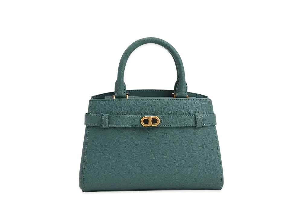 CHARLES & KEITH Obriel Metallic Accent Belt Bag "Teal"