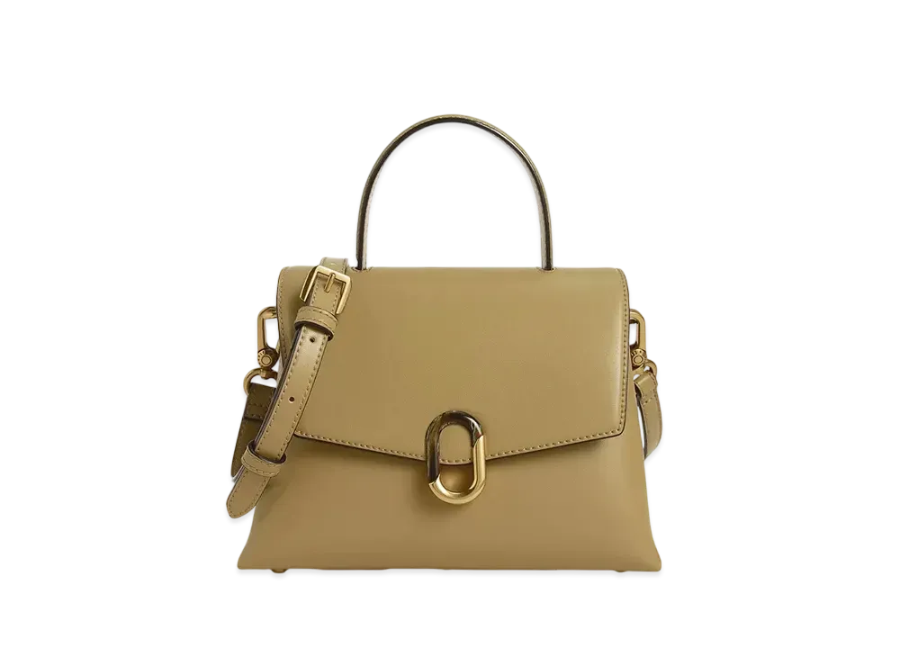 CHARLES & KEITH Stone Embellished Handle Bag "Khaki"