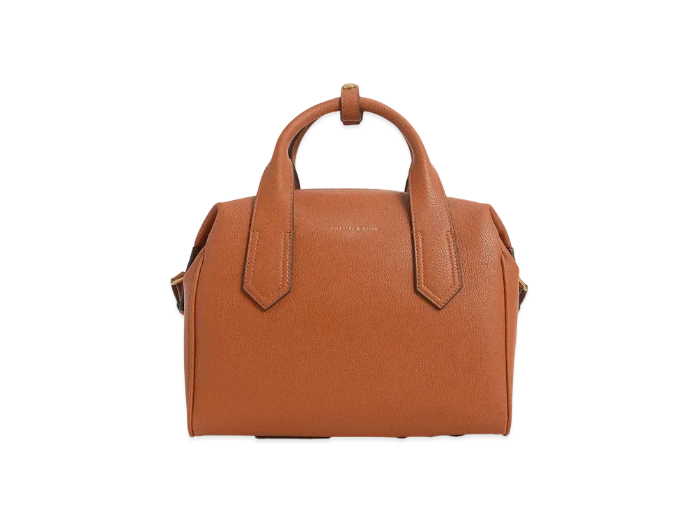 CHARLES & KEITH Double Handle Mini Duffel Bag "Orange"